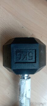 Jednoruční činky fitforce 5 kg - 2