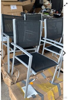 Nové hliníkové stohovatelné židle - 2