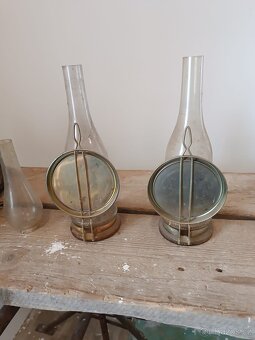Petrolejové lampy se zrcadlem - 2