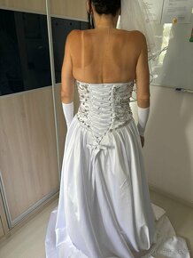 Svatební šaty velikost 38-42, Alfred Angelo. Super stav - 2