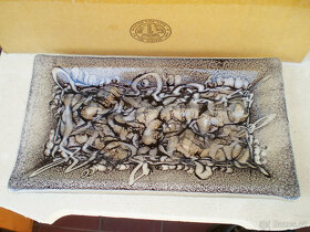 Krásná skleněná mísa umělecká - 2