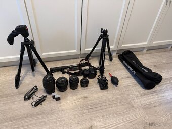 Velký set Canon EOS 100D + 4x objektiv + příslušenství - 2