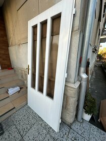 Dřevěné dveře se skly 205x100x4.5 cm - 2