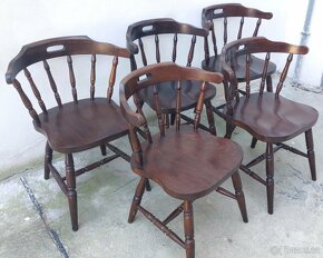 Dřevěné židle - křesílka - 2