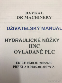 Tabulové nůžky Baykal HNC 3100x13 - 2