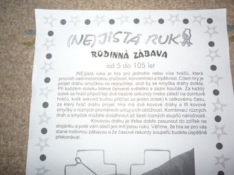 Nejistá ruka-elektronická hra od 5 do 105 let-česká výroba - 2