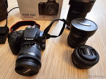 Canon EOS 250D plus tři objektivy a brašna - 2