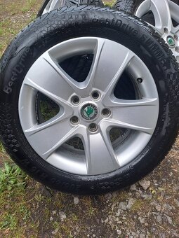 Alu kola 5x112 originál Škoda Octavia II 205/55 R16 - 2