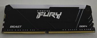 Kingston FURY 16GB DDR4 Beast RGB + pasivní chladič - 2