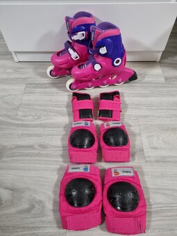 Kolečkové brusle Decathlon OXELO Play 3 (28-30) + chrániče - 2