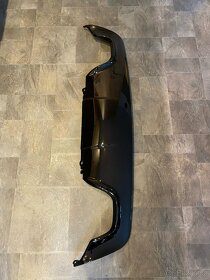 BMW E60/E61 (03-10) zadního difuzor, ABS plast, ČERNÝ LESKLÝ - 2