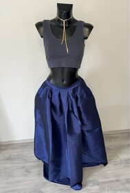 Maxi sukně krásně modrá - 2