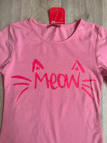Triko Meow vel. 110/116 - 2