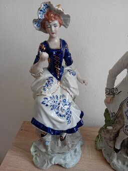 Vysoké porcelánové figury - 2