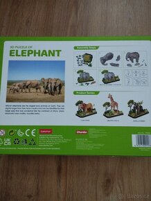 3D puzzle slon - 2