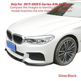 Lip Spoiler Splitter BMW Řada 5 G30 M PAKET 2017-2020 - 2