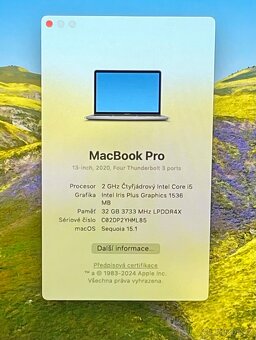 MacBook Pro 2020/32GB RAM/Intel i5/512GB SSD/Záruka - 2