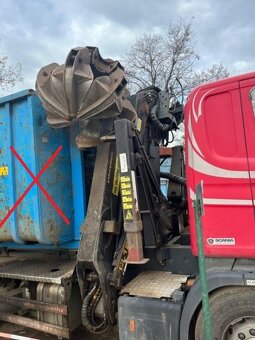 6x2 kovošrot EUR4 Scania hák+HR kontejner - 2