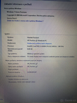 Notebook HP Pavilion g7 - 2