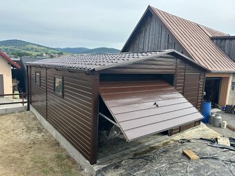 Plechová garáž 5x7m - 2