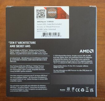 RYZEN 9 9950X ÚPLNĚ NOVÝ, NEROZBALENÝ, ZÁRUKA - 2