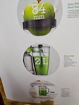Prodám Sage Nutri Juicer Cold XL – výkonný odšťavňovač na ov - 2