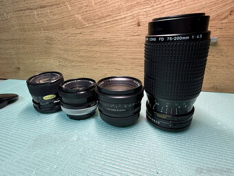 Canon F1 funkční zrcadlovka + 4 objektivy - 2