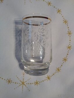 Sada skleniček, zlacený okraj - 2