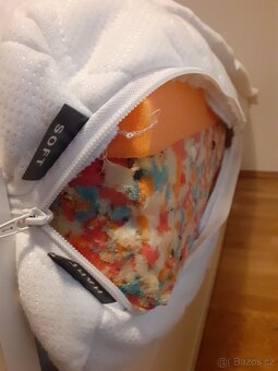 Dětská vyvýšená postel s látkovým domečkem - 2