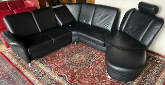 Luxusní rohová kožená sedací souprava, 3199 - 2
