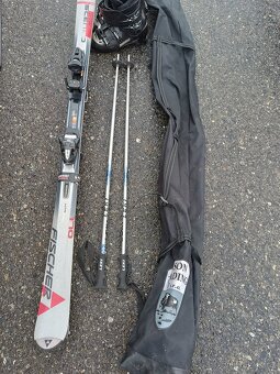 Lyžařský set - lyže, lyžáky, hůlky, vak na lyže - 2