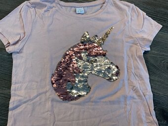 Triko s jednorožcem lindex 146/152 - 2