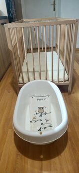 Dětská postýlka 60x120 cm + vanička - 2