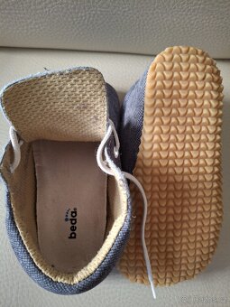 Barefoot kotníčkové botičky, česaná kůže, značka Beda - 2