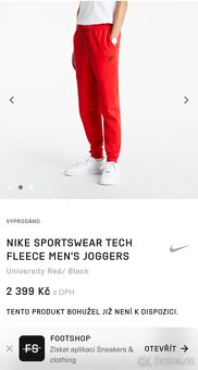 Teplaky Nike 137-147cm Nové - 2