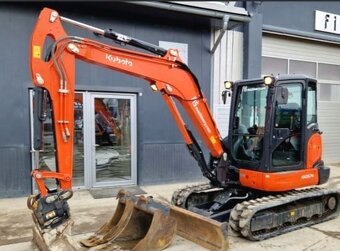 Pronájem, půjčení bagru KUBOTA KX057–4 - 2