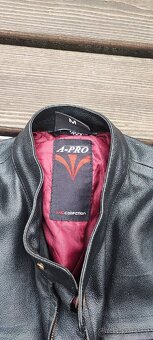 Pánská kožená moto bunda A-pro velikost M - 2