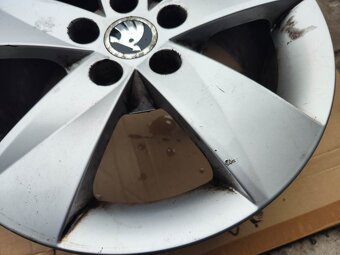 15"rezerva kusový alu disk 5x100 origo Fabia 2 Roomster - 2