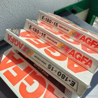 VHS (videokazety): 4xAGFA E-180+15 - 2