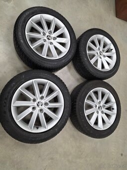 Zimni alu kola octavia volkswagen 205/55r16 - 2