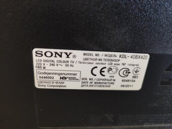 Televize Sony - KDL-40BX420 - 2