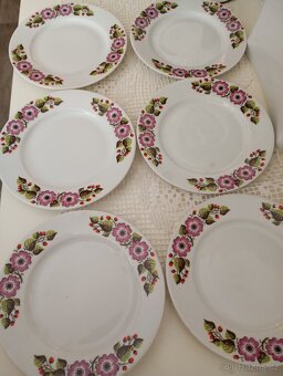 Retro dezertní talířky Czechoslovakia - 2