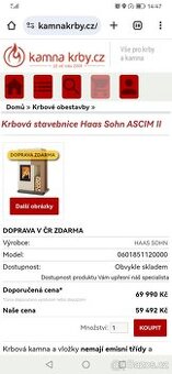 Krbová vložka/stavebnice/ Haas sohn ascim 2 - 2