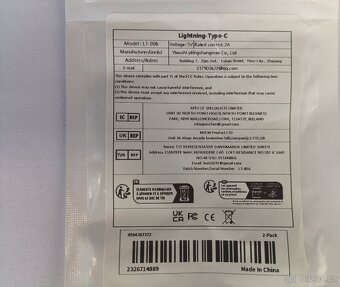 Adaptér Apple Lightning ➔ USB-C - 2