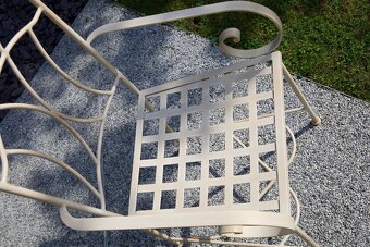 kovová židle béžová IRONART - 2