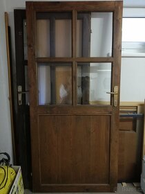 Dřevěné dveře vhodné k renovaci - 2