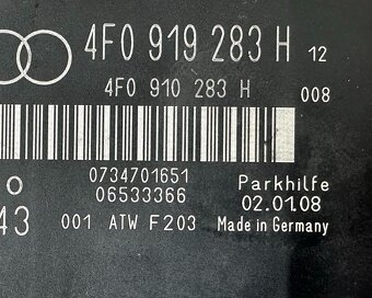 Řídící jednotka PDC 4F0919283H Audi A6 C6 4F r.v. 2006 - 2