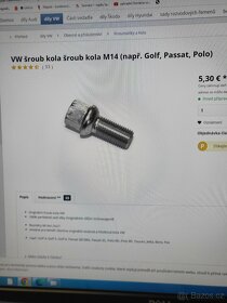 Prodám originální šrouby KXA VWAG na VW,ŠKODA,SEAT,AUDI - 2