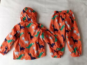 Nový nepromokavý zateplený Dino set, vel.98/104 - 2