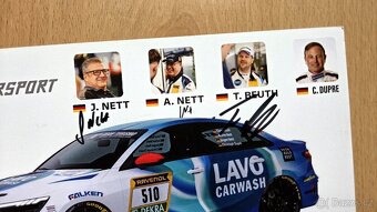 Audi Peugeot Nett Motorsport originální autogramy - 2